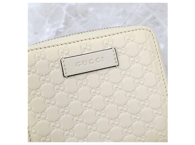 Cartera Gucci Micro Zip de piel marrón - vista 14