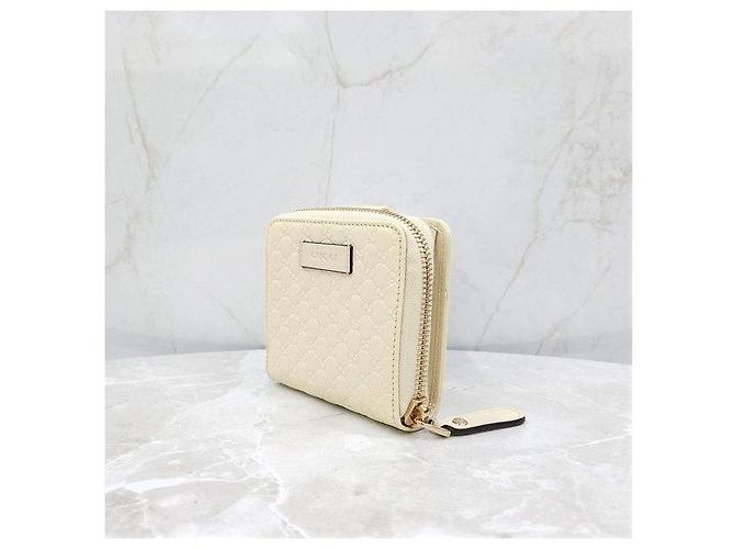 Cartera Gucci Micro Zip de piel marrón - vista 2