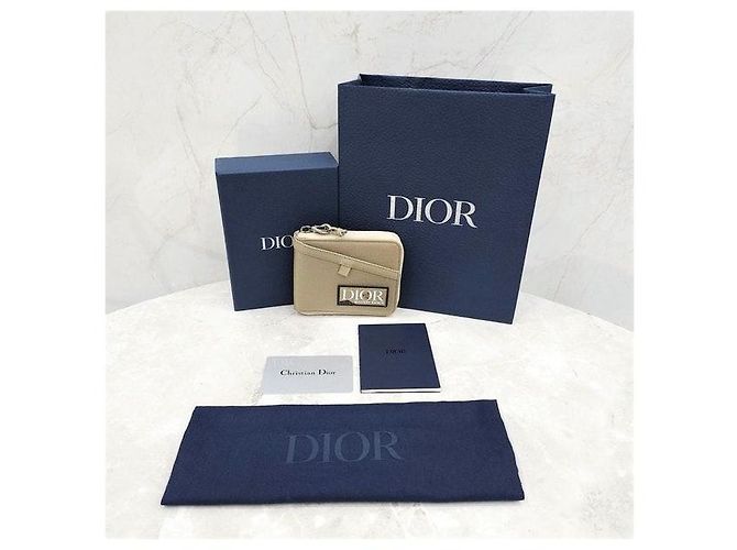 Dior Pouch Zip Wallet Beige - view 10