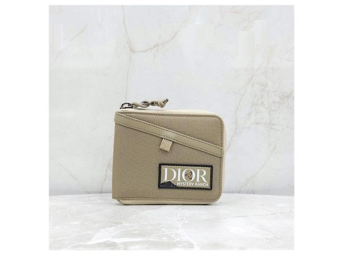 Dior Pouch Zip Wallet Beige - view 13