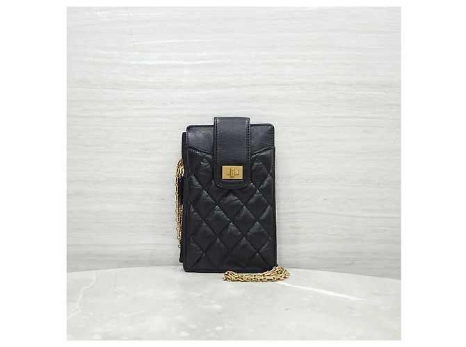 Chanel Cartera larga Classic Flap Snap Caviar Black Silver Tone - vista 11