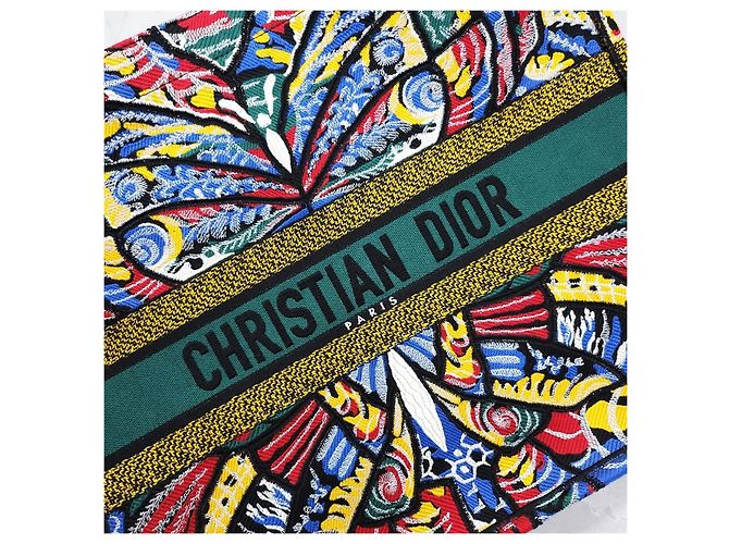 Dior Butterfly Multicolor Canvas Book Tote Bag Large - Ansicht 12