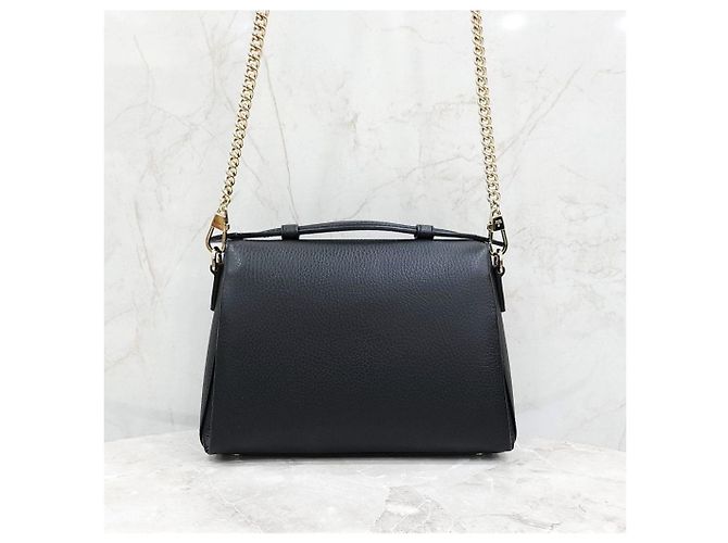 Gucci Bolsa de Ombro de Couro com Corrente e Alça de Mão Entrelaçada - vista 11