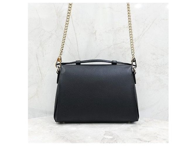 Gucci Bolsa de Ombro de Couro com Corrente e Alça de Mão Entrelaçada - vista 3
