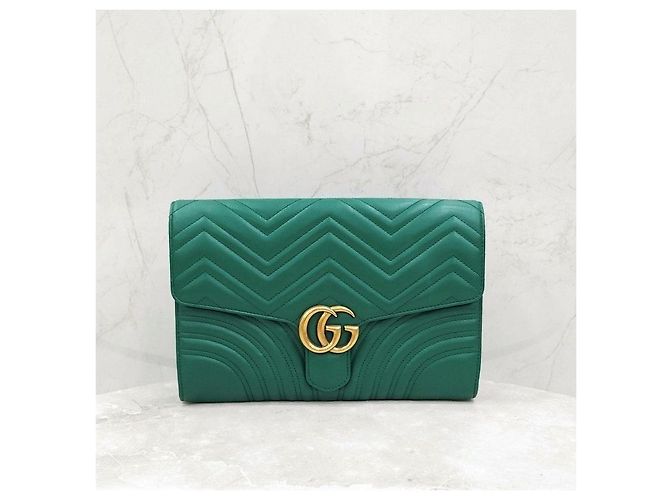 Gucci Clutch Matelassé Green - vista 10