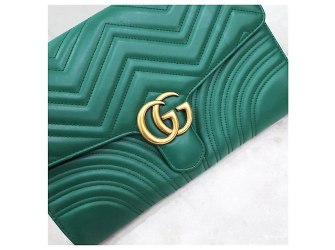 Gucci Clutch Matelassé Green - vista 13