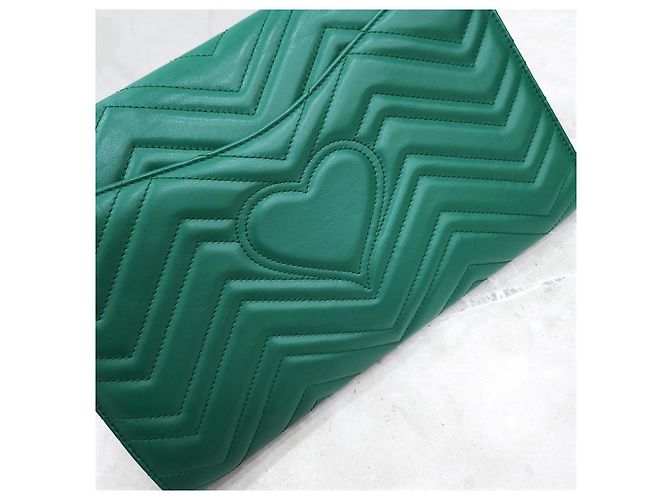 Gucci Clutch Matelassé Green - vista 14