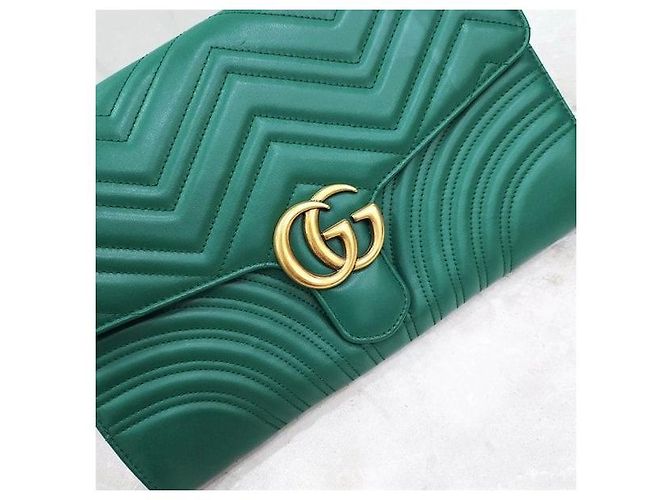 Gucci Clutch Matelassé Green - vista 4