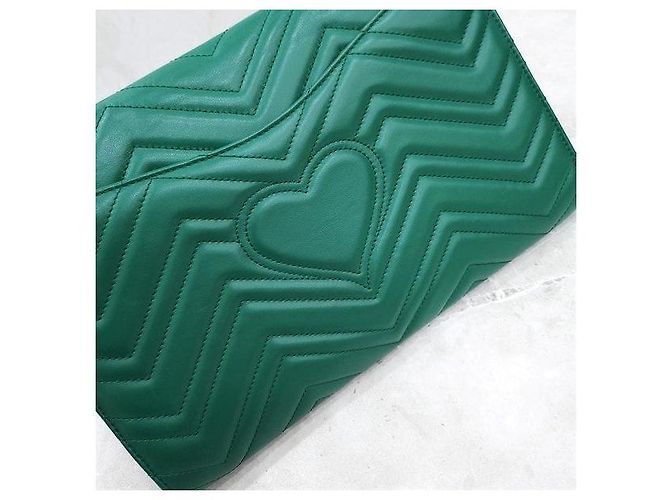 Gucci Clutch Matelassé Green - vista 5