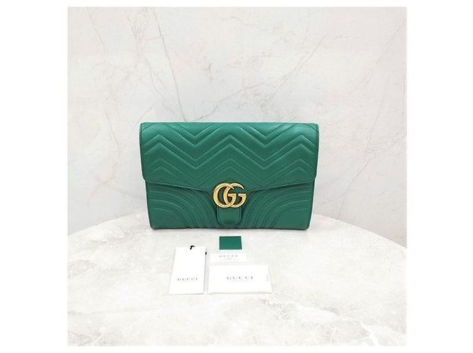 Gucci Clutch Matelassé Green - vista 9