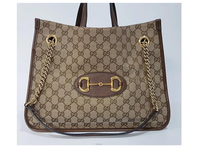 Gucci Borsa a tracolla media Canvas Horsebit - vista 2