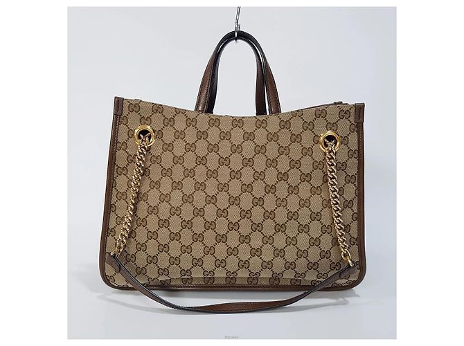 Gucci Borsa a tracolla media Canvas Horsebit - vista 5
