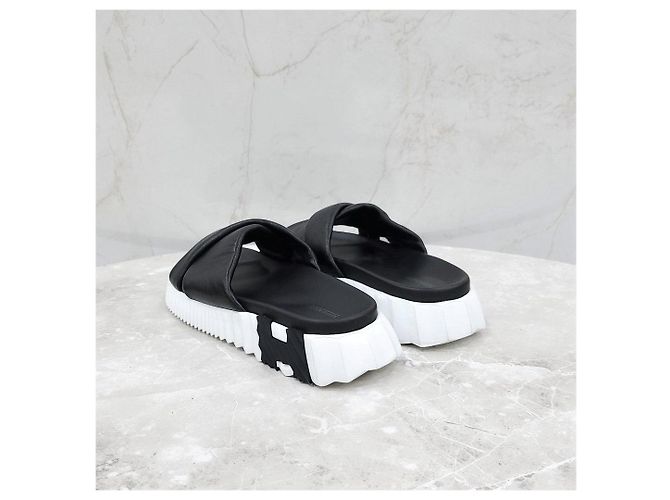 Hermès Sandalo slipper in pelle - vista 12