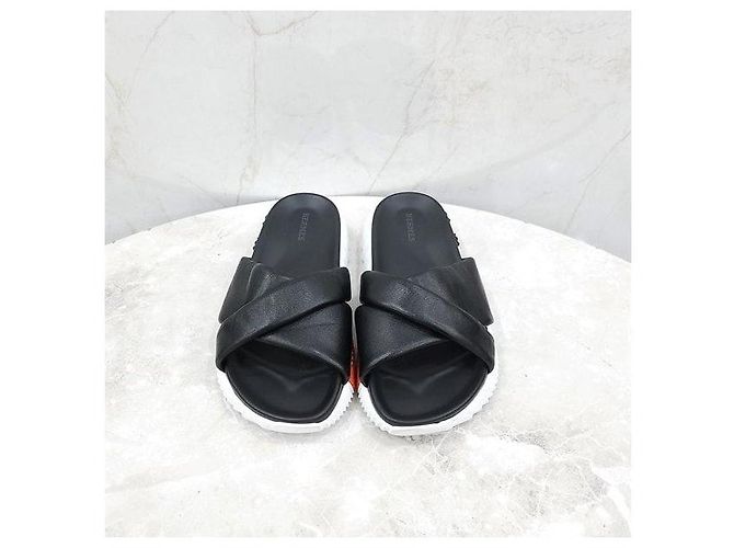 Hermès Sandalo slipper in pelle - vista 2