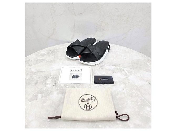 Hermès Sandalo slipper in pelle - vista 6