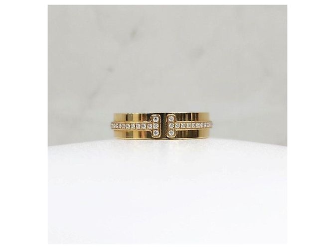 Tiffany & Co Anello sottile in diamanti in oro giallo - vista 8