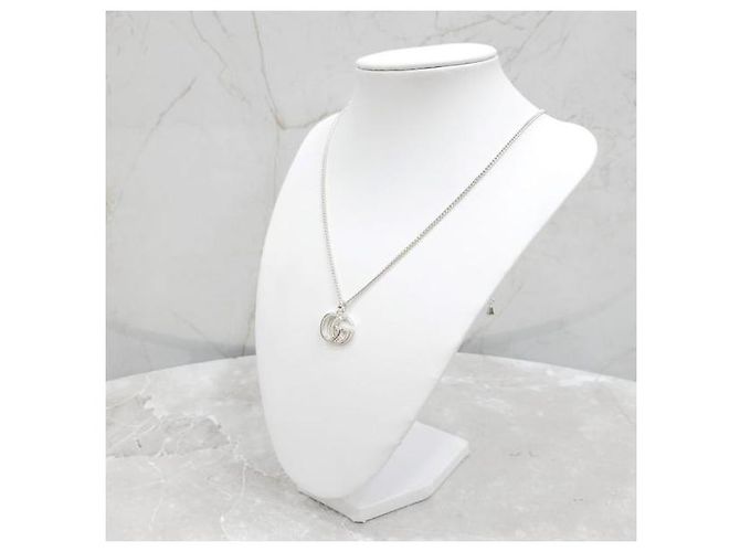 Gucci Collana con pendente GG Marmont Argento - vista 2
