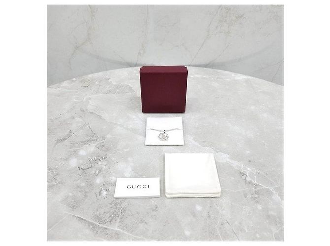 Gucci Collana con pendente GG Marmont Argento - vista 7