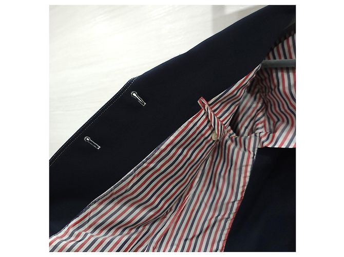 Thom Browne Chaqueta corta con parches de lona de algodón - vista 13