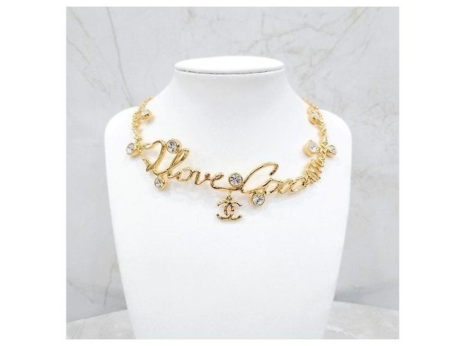 Chanel Crystal LOVE Coco Choker Kette - Ansicht 4