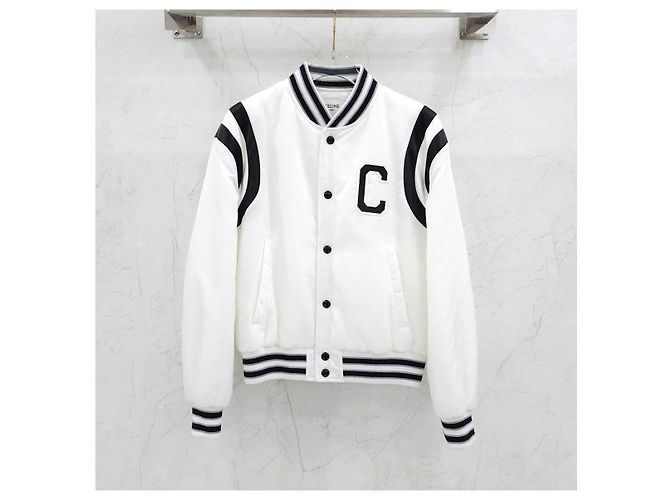 Céline Cropped Varsity Bomberjacke mit Logo-Patch - Ansicht 10