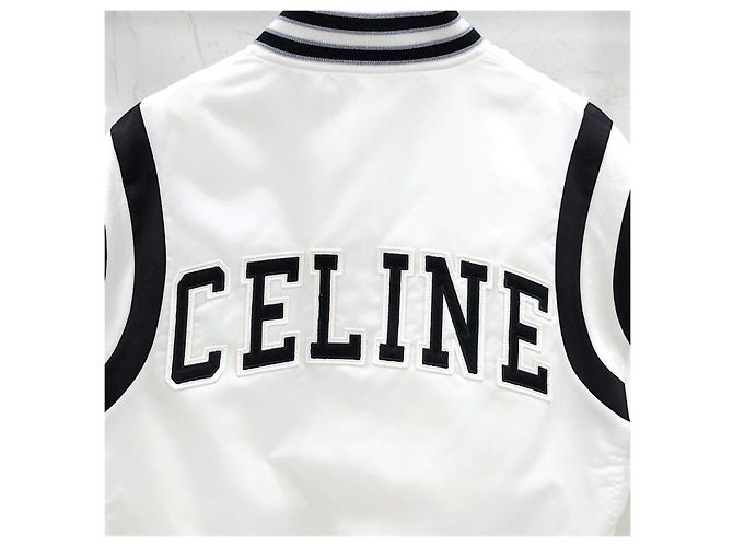 Céline Cropped Varsity Bomberjacke mit Logo-Patch - Ansicht 12