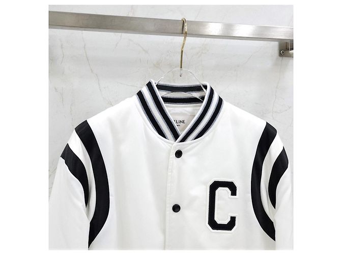 Céline Cropped Varsity Bomberjacke mit Logo-Patch - Ansicht 14