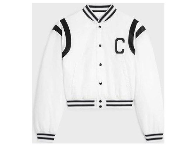 Céline Cropped Varsity Bomberjacke mit Logo-Patch - Ansicht 7