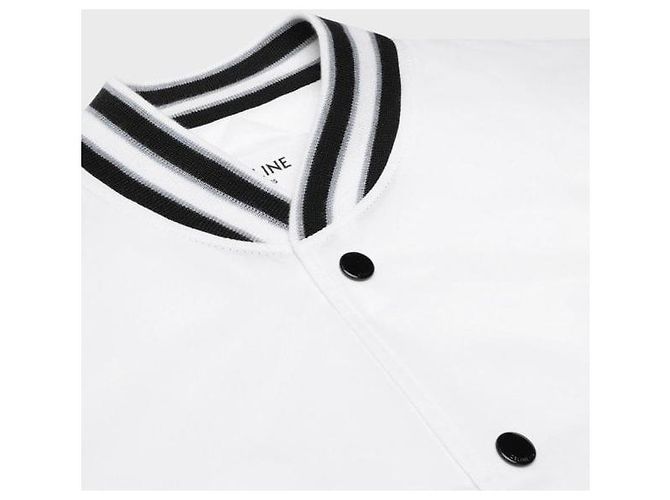 Céline Cropped Varsity Bomberjacke mit Logo-Patch - Ansicht 9