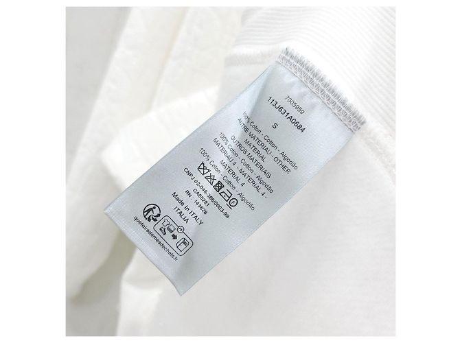 Dior White Oblique Terry Cotton Hoodie Sweatshirt - Ansicht 12