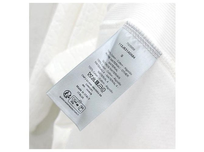 Dior White Oblique Terry Cotton Hoodie Sweatshirt - Ansicht 5