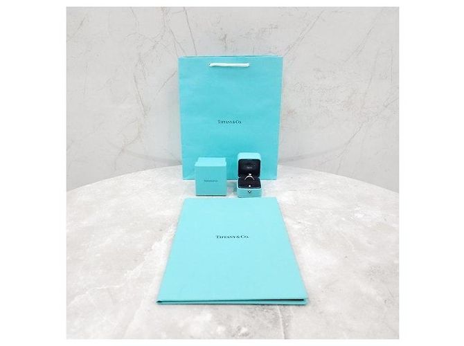 Tiffany & Co Platin-Ehering mit Diamanten - Ansicht 8