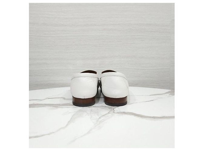 Hermès Mocassini Royal Calfskin Blanc Silver - vista 3