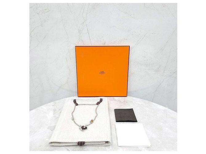 Hermès Swift Horn Metallhalskette - Ansicht 7