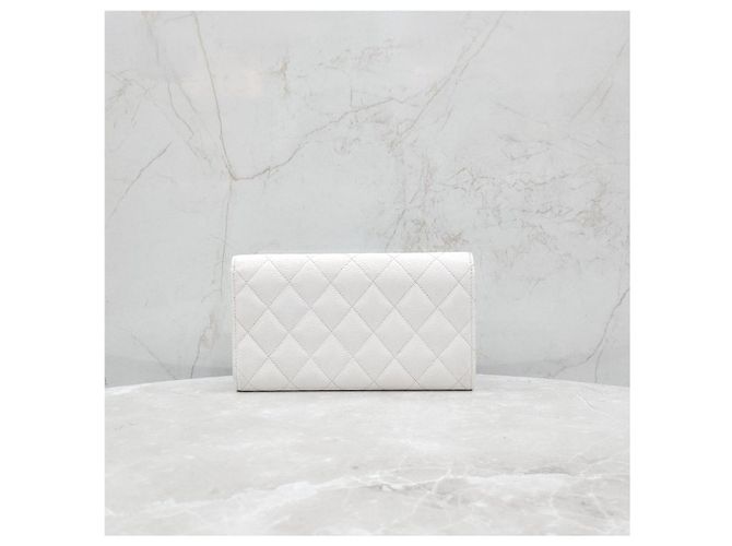 Chanel Caviar Flap Wallet White - Ansicht 14