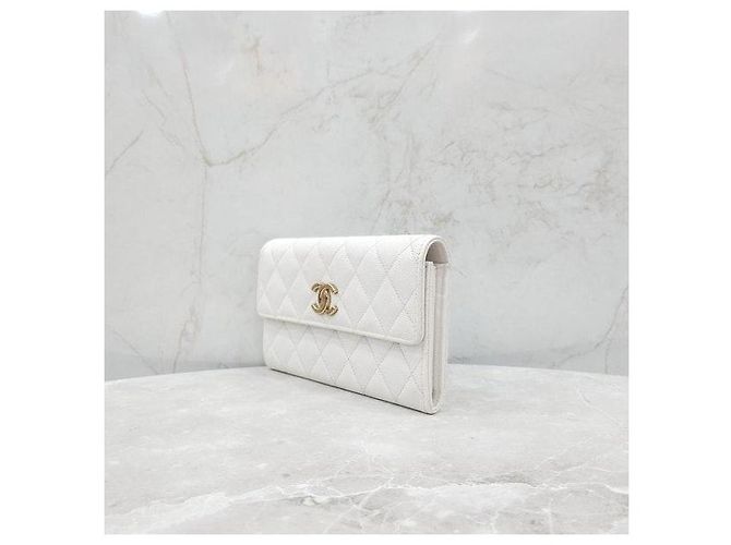 Chanel Caviar Flap Wallet White - Ansicht 2
