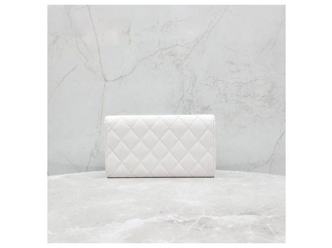 Chanel Caviar Flap Wallet White - Ansicht 3
