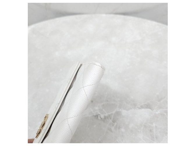 Chanel Caviar Flap Wallet White - Ansicht 7