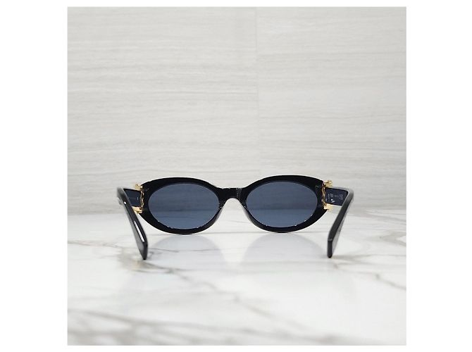 Fendi Gafas de sol de acetato negro Diamond - vista 12