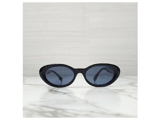Fendi Gafas de sol de acetato negro Diamond - vista 2