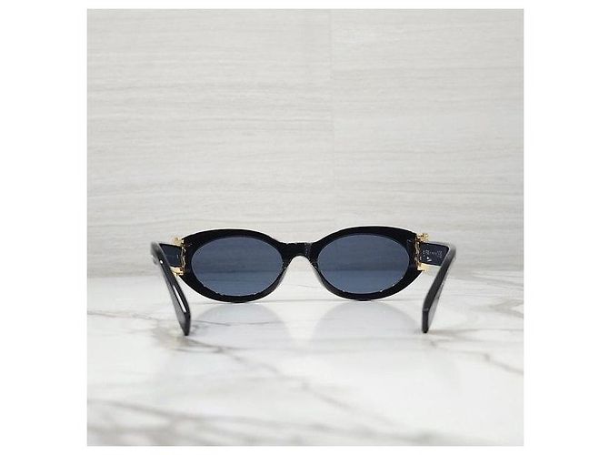 Fendi Gafas de sol de acetato negro Diamond - vista 3