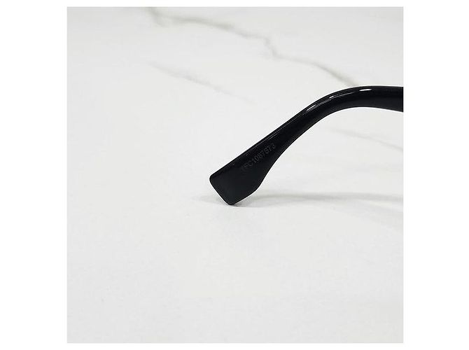 Fendi Gafas de sol de acetato negro Diamond - vista 8