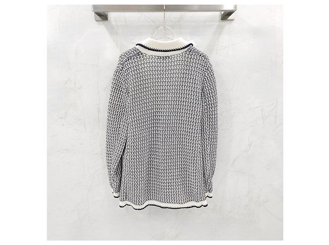 Chanel Chaqueta de tweed de algodón con botones para mujer - vista 11
