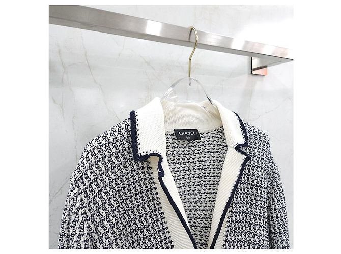 Chanel Chaqueta de tweed de algodón con botones para mujer - vista 12
