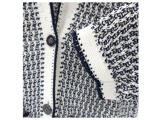 Chanel Chaqueta de tweed de algodón con botones para mujer - vista 14