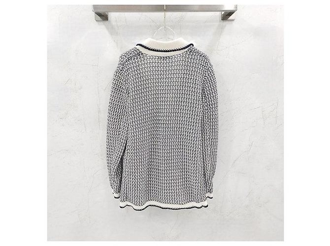 Chanel Chaqueta de tweed de algodón con botones para mujer - vista 2