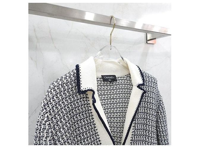 Chanel Chaqueta de tweed de algodón con botones para mujer - vista 3