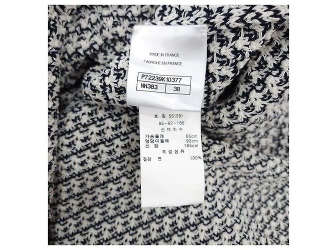 Chanel Chaqueta de tweed de algodón con botones para mujer - vista 9