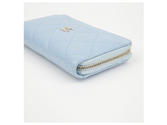 Tarjetero Chanel CC Logo marrón de piel de becerro - vista 10
