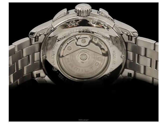 Autre Marque Jazzmaster See-Through Back Steel Automatic Black - vista 5
